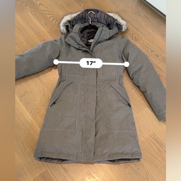 The north face women’s arctic parka small grey heather skiing snowboarding - Picture 9 of 10